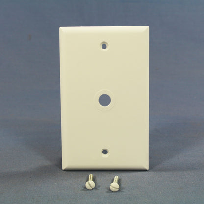 Eagle 2128W White 1-Gang Phone .375" Hole Plastic Wallplate Cover Box Mount 4pcs