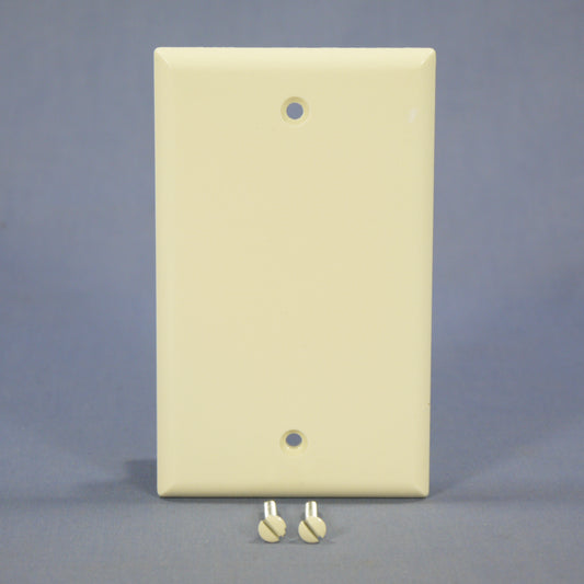 Eagle 2129A Almond 1-Gang Standard Blank Thermoset Wallplate Box Mount Cover