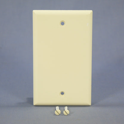 Eagle 2129A Almond 1-Gang Standard Blank Thermoset Wallplate Box Mount Cover