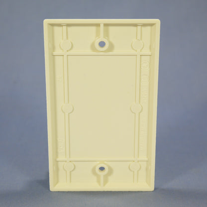Eagle 2129A Almond 1-Gang Standard Blank Thermoset Wallplate Box Mount Cover