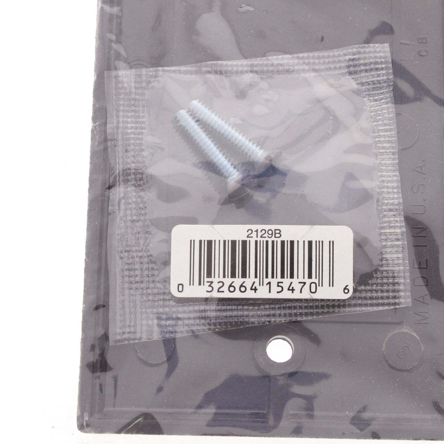 Eagle 2129B Brown 1-Gang Blank Plastic Standard Wallplate Cover Plate Box Mount