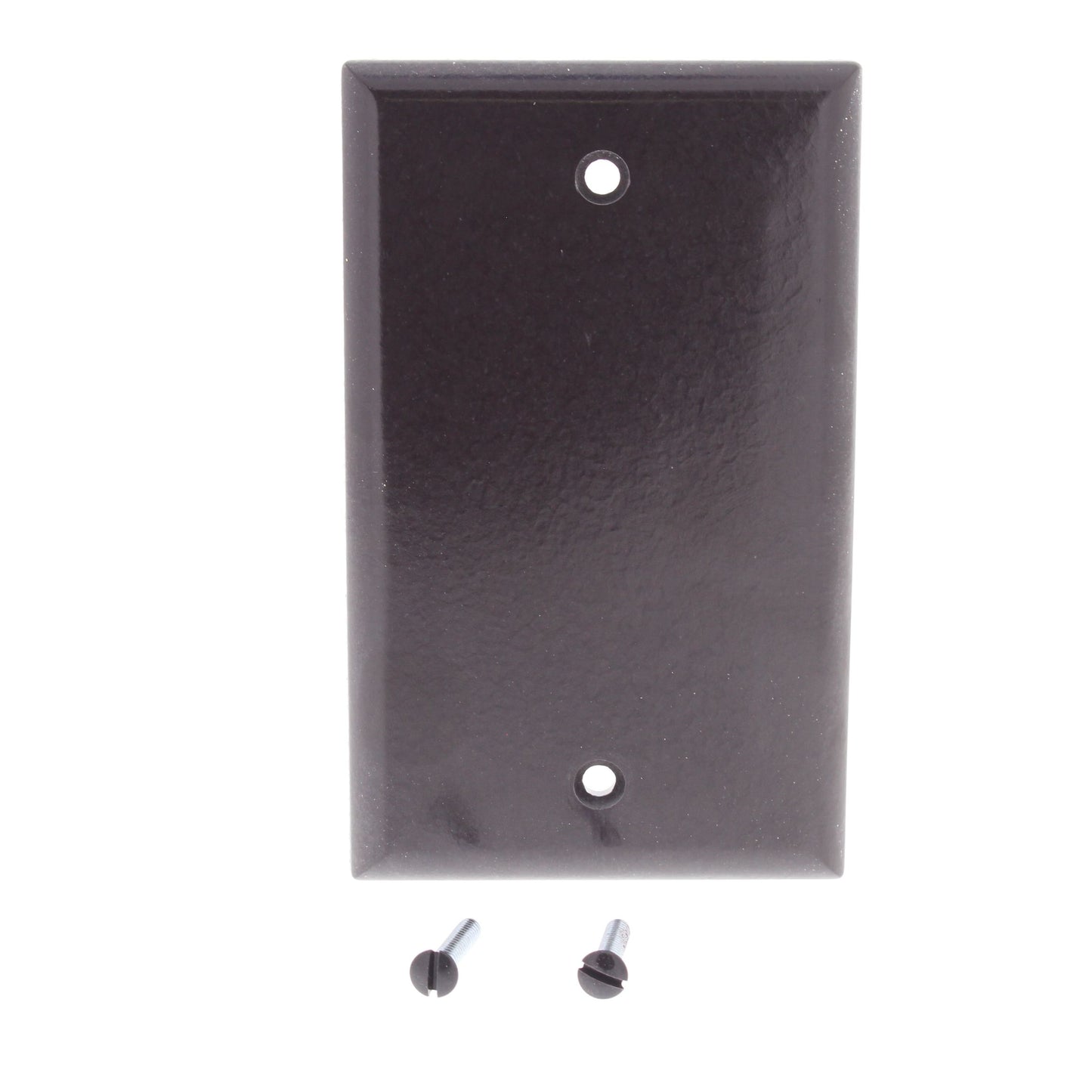 Eagle 2129B Brown 1-Gang Blank Plastic Standard Wallplate Cover Plate Box Mount