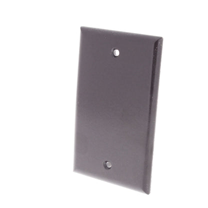 Eagle 2129B Brown 1-Gang Blank Plastic Standard Wallplate Cover Plate Box Mount