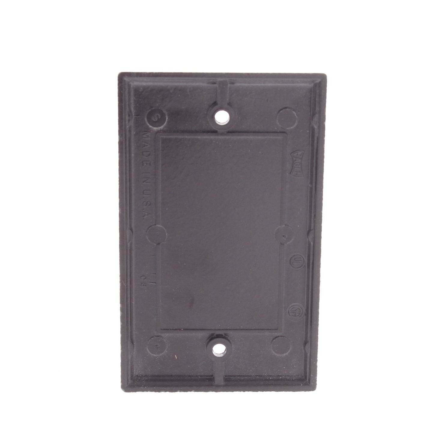 Eagle 2129B Brown 1-Gang Blank Plastic Standard Wallplate Cover Plate Box Mount