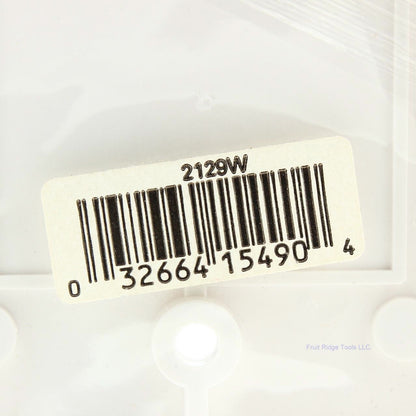 Eagle 2129W White 1-Gang Blank Plastic Standard Wallplate Cover Plate Box Mount