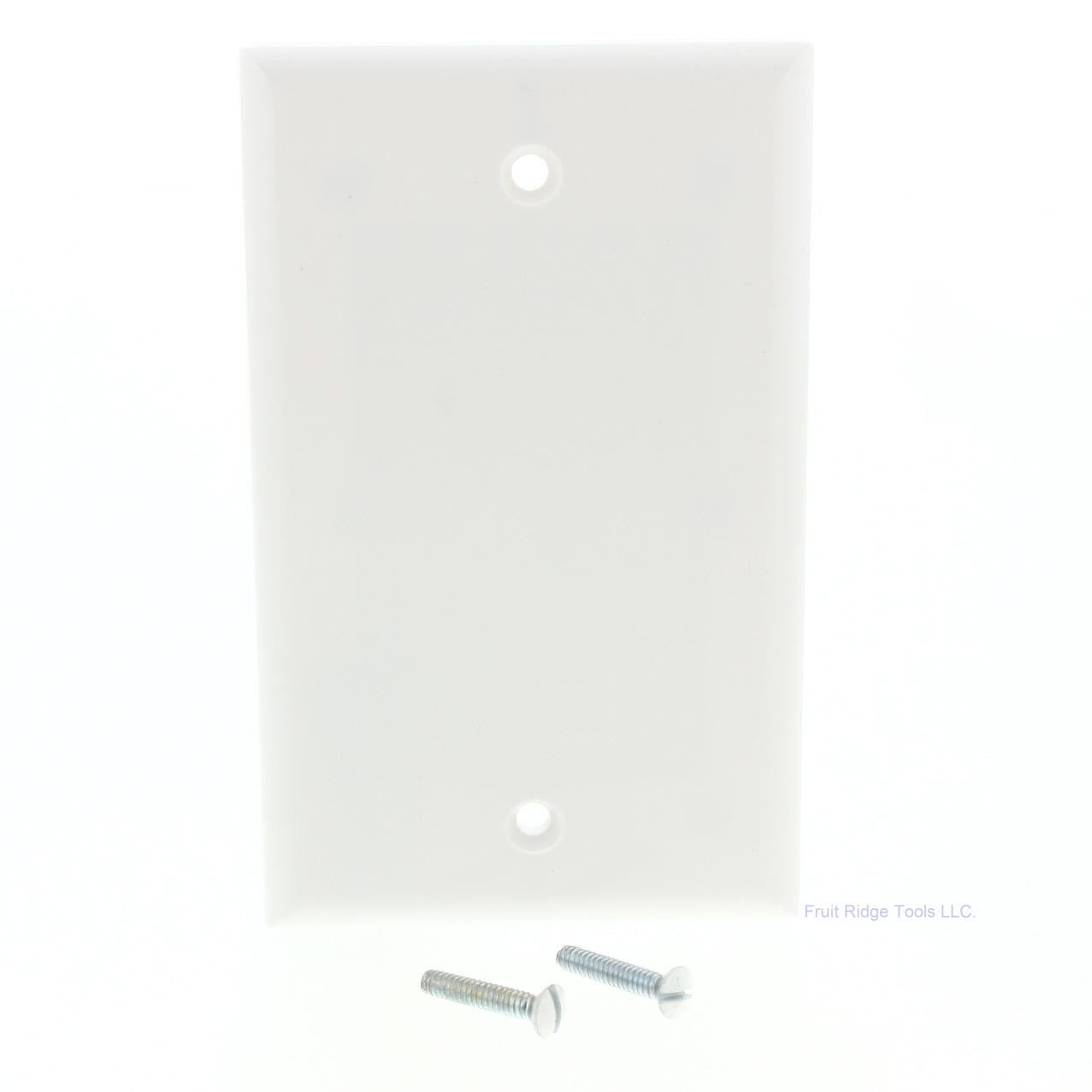 Eagle 2129W White 1-Gang Blank Plastic Standard Wallplate Cover Plate Box Mount