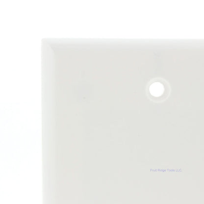Eagle 2129W White 1-Gang Blank Plastic Standard Wallplate Cover Plate Box Mount