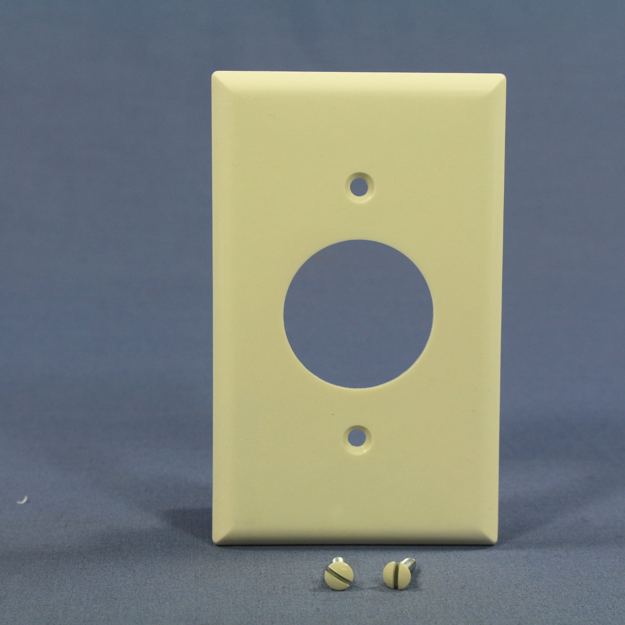 Eagle 2131A Almond 1-Gang 1.406" Single Outlet Receptacle Thermoset Wallplate