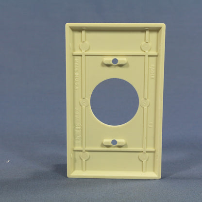 Eagle 2131A Almond 1-Gang 1.406" Single Outlet Receptacle Thermoset Wallplate