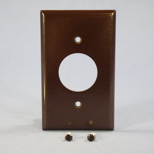 Eagle 2131B Brown 1-Gang 1.406in. Outlet Plastic Standard Wallplate Cover 4pcs