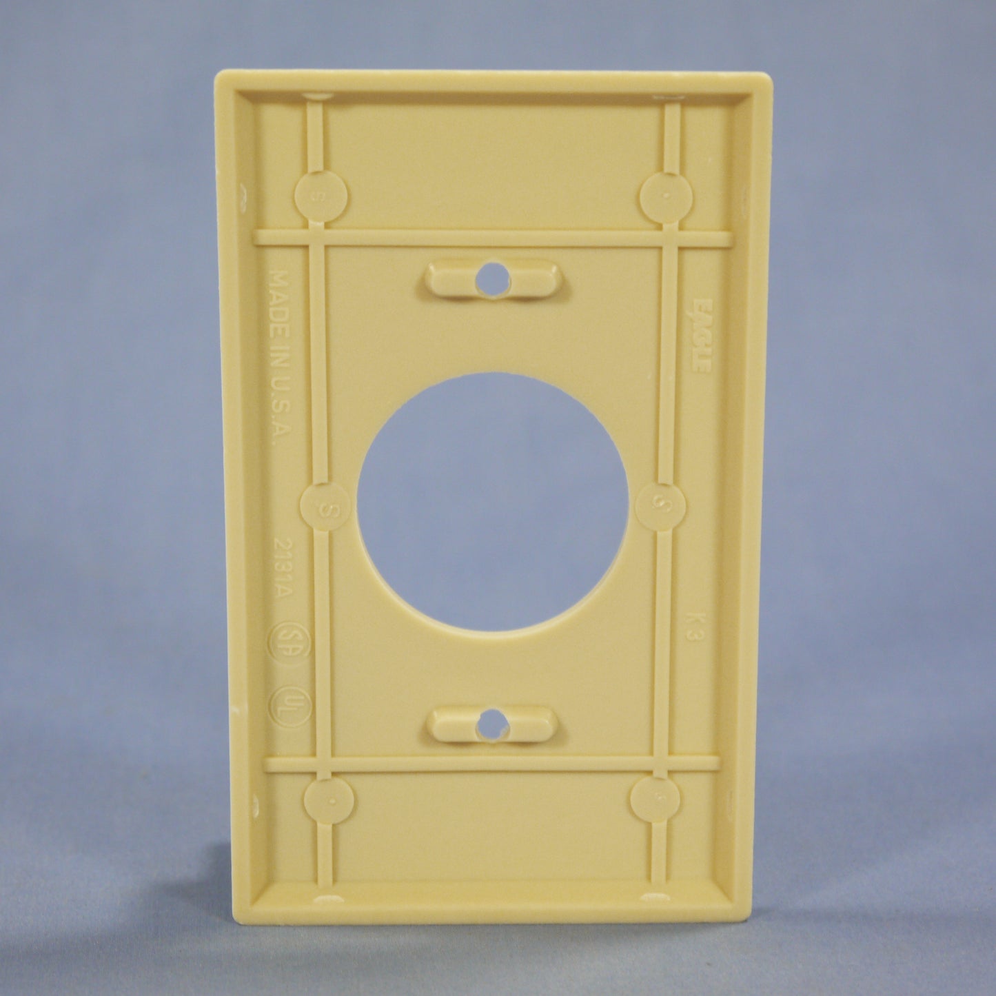 Eagle 2131V Ivory 1-Gang 1.406 Receptacle Single Outlet Standard Thermoset Cover