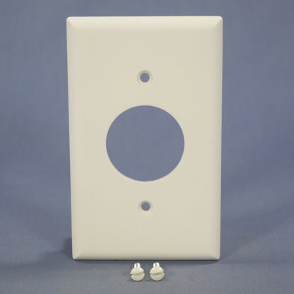 Eagle 2131W White 1-Gang 1.406 Receptacle Single Outlet Standard Thermoset Cover