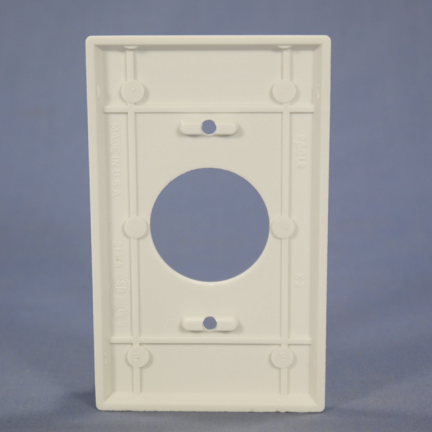 Eagle 2131W White 1-Gang 1.406 Receptacle Single Outlet Standard Thermoset Cover