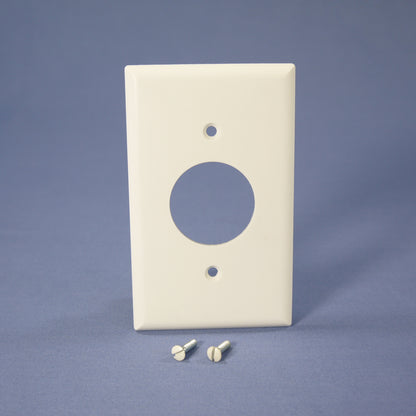 Eagle 2131W White 1-Gang 1.406in. Outlet Plastic Standard Wallplate Cover 4pcs