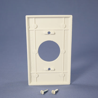 Eagle 2131W White 1-Gang 1.406in. Outlet Plastic Standard Wallplate Cover 4pcs