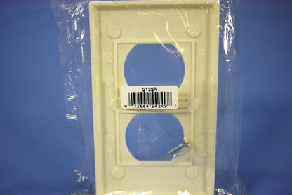Eagle 2132A Almond 1-Gang Duplex Outlet Plastic Standard Wallplate Cover Plate
