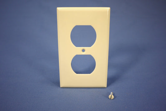 Eagle 2132A Almond 1-Gang Duplex Outlet Plastic Standard Wallplate Cover Plate