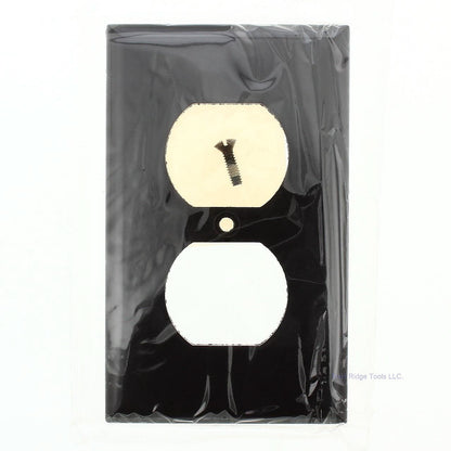 Eagle 2132B Brown 1-Gang Duplex Outlet Plastic Standard Wallplate Cover Plate