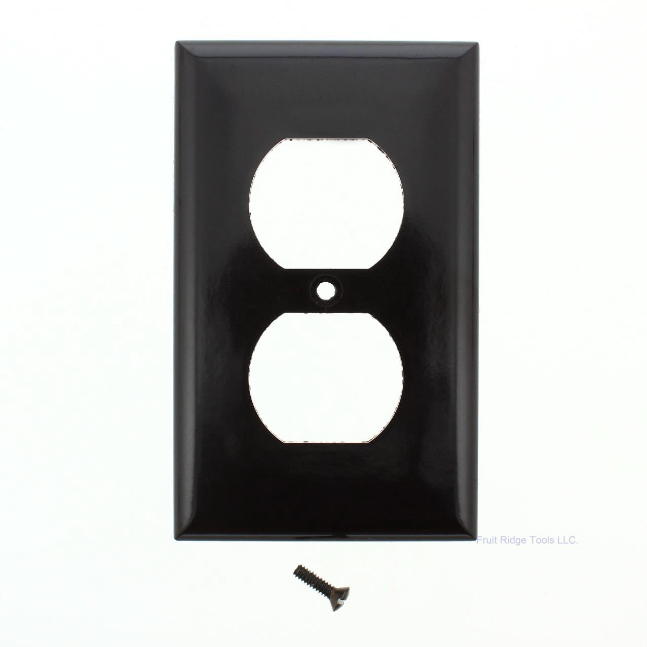 Eagle 2132B Brown 1-Gang Duplex Outlet Plastic Standard Wallplate Cover Plate