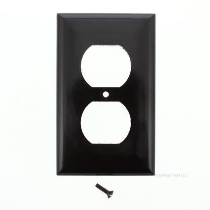 Eagle 2132B Brown 1-Gang Duplex Outlet Plastic Standard Wallplate Cover Plate