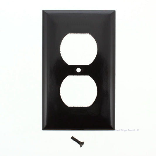 Eagle 2132B Brown 1-Gang Duplex Outlet Plastic Standard Wallplate Cover Plate