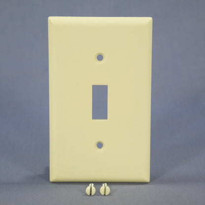 Eagle 2134A Almond 1-Gang Toggle Switch Plastic Standard Wallplate Cover Plate