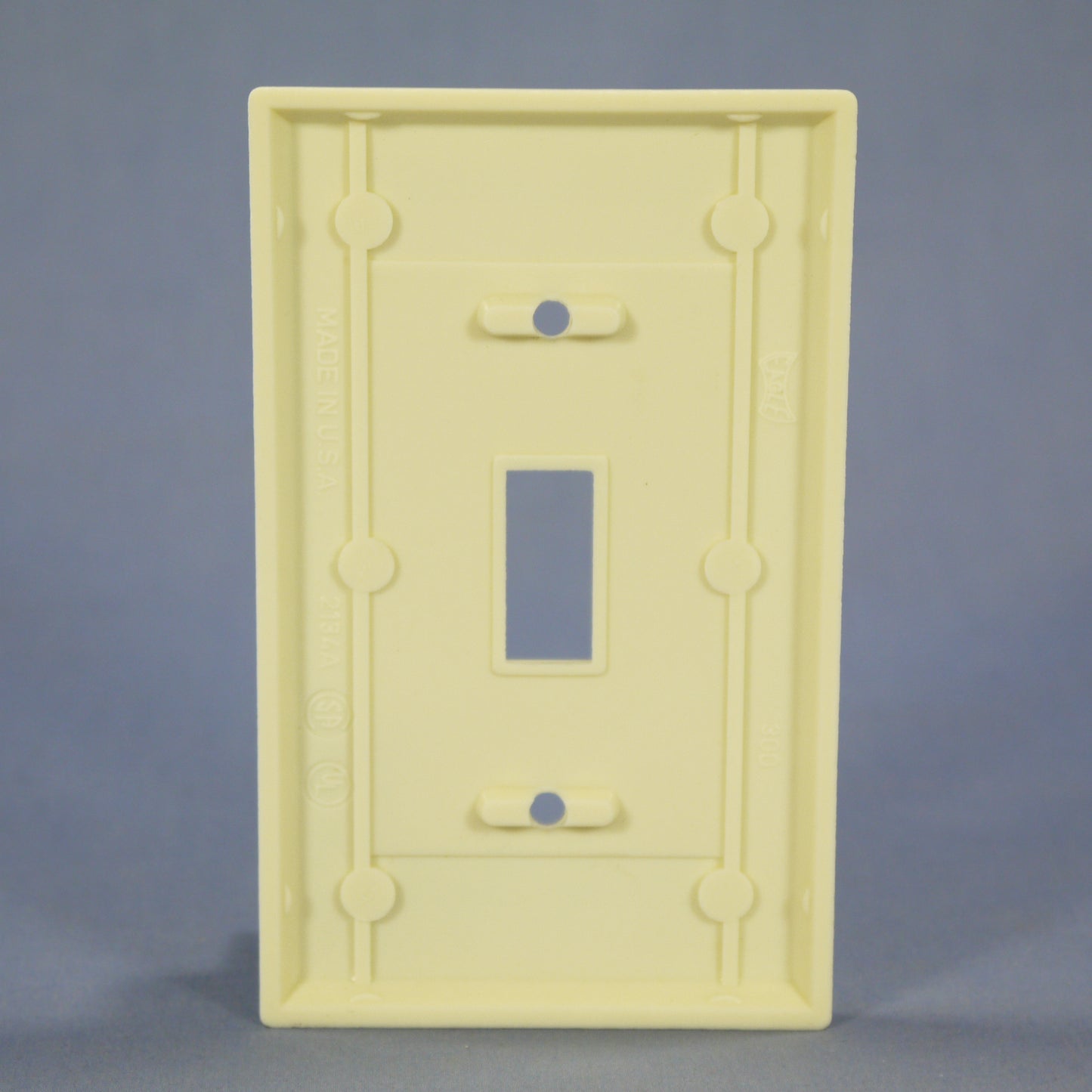 Eagle 2134A Almond 1-Gang Toggle Switch Plastic Standard Wallplate Cover Plate