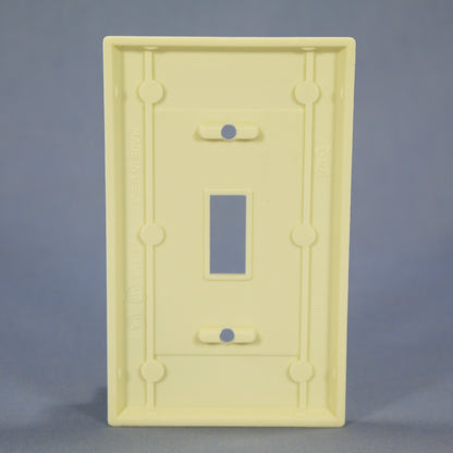 Eagle 2134A Almond 1-Gang Toggle Switch Plastic Standard Wallplate Cover Plate