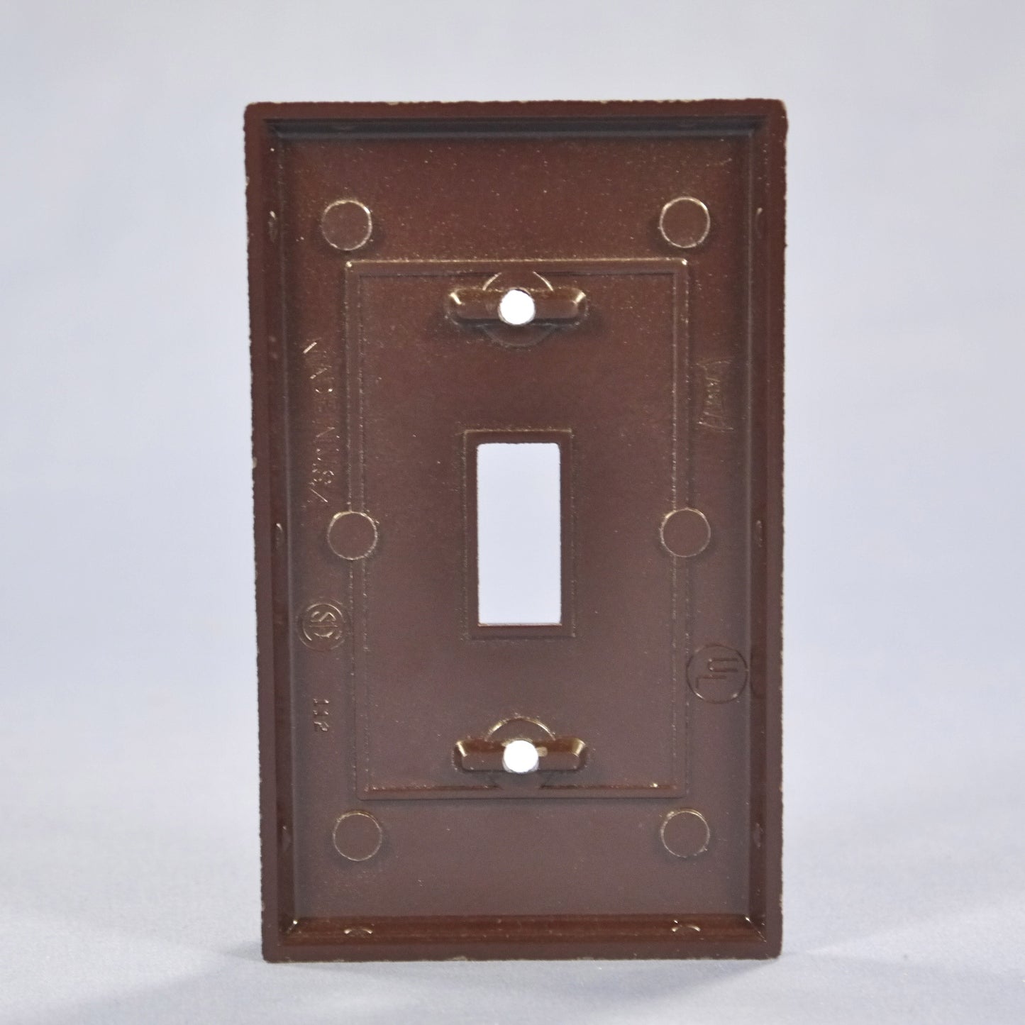 Eagle 2134B Brown 1-Gang Toggle Switch Plastic Standard Wallplate Cover Plate