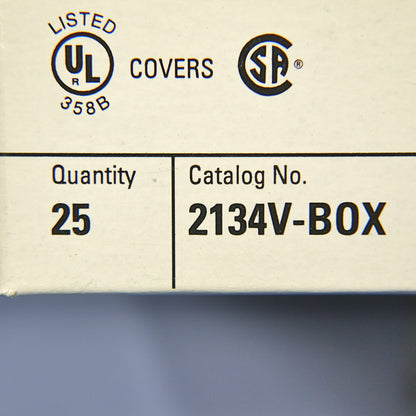 Eagle 2134V Ivory 1-Gang Toggle Switch Plastic Standard Wallplate Covers 25-pack