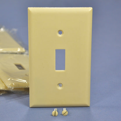 Eagle 2134V Ivory 1-Gang Toggle Switch Plastic Standard Wallplate Covers 25-pack
