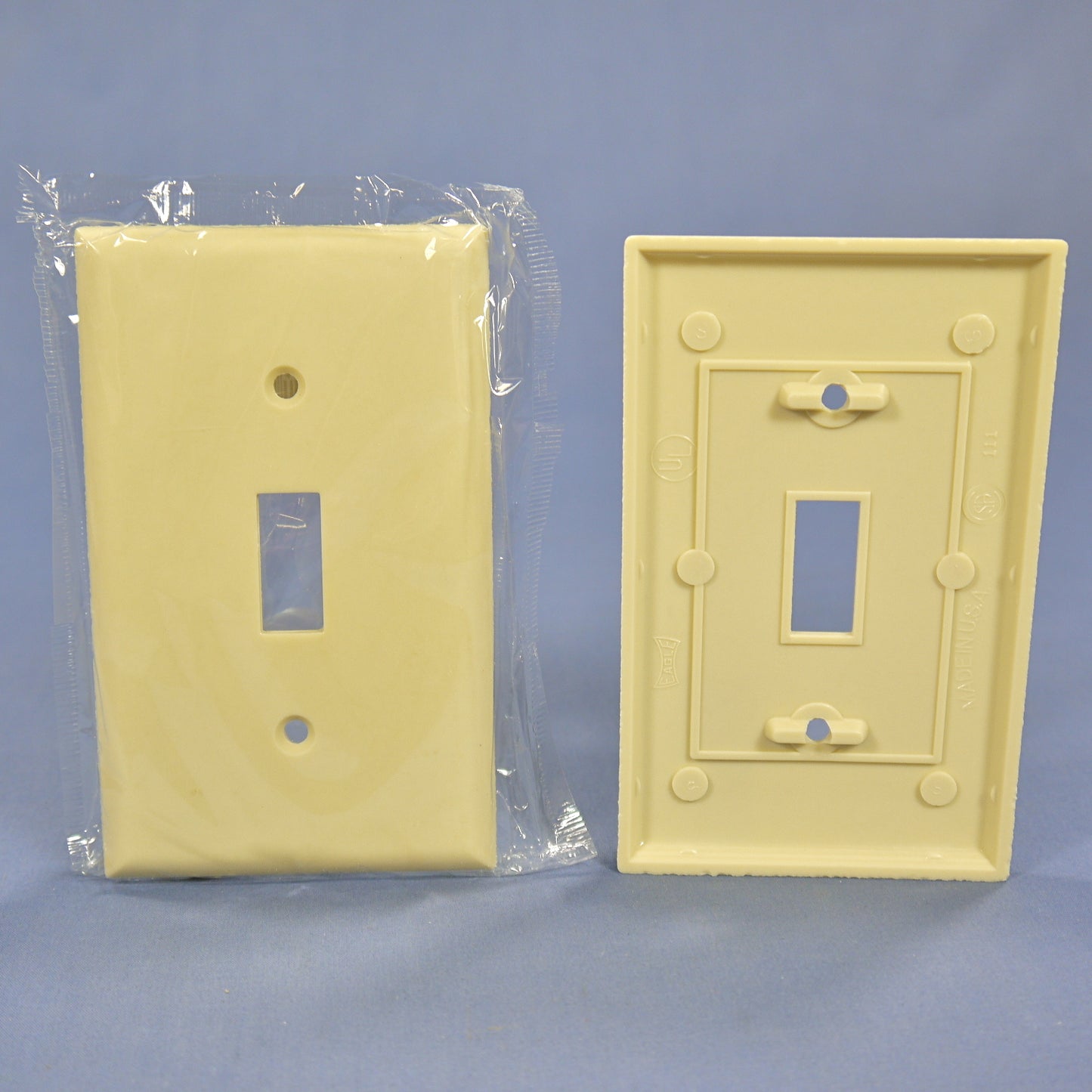 Eagle 2134V Ivory 1-Gang Toggle Switch Plastic Standard Wallplate Covers 25-pack