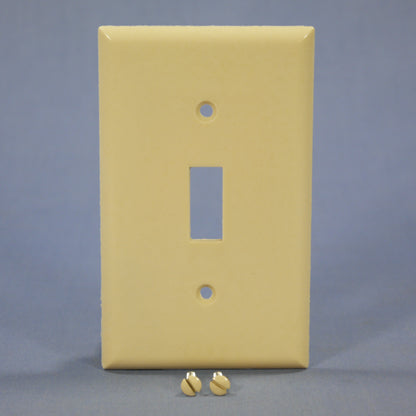 Eagle 2134V Ivory 1-Gang Toggle Switch Plastic Standard Wallplate Cover Plate