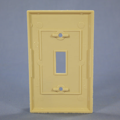 Eagle 2134V Ivory 1-Gang Toggle Switch Plastic Standard Wallplate Cover Plate