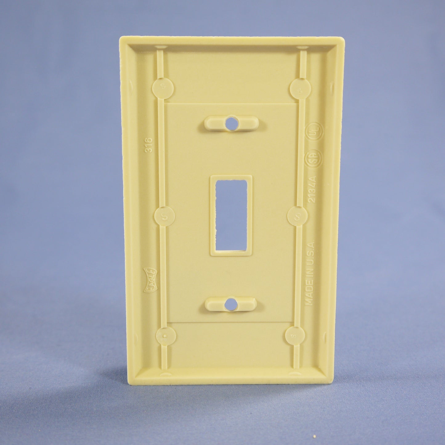 Eagle 2134V Ivory 1-Gang Toggle Switch Plastic Standard Wallplate Covers 5-pack