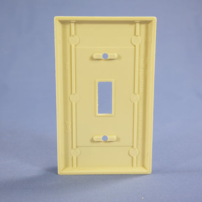Eagle 2134V Ivory 1-Gang Toggle Switch Plastic Standard Wallplate Covers 5-pack