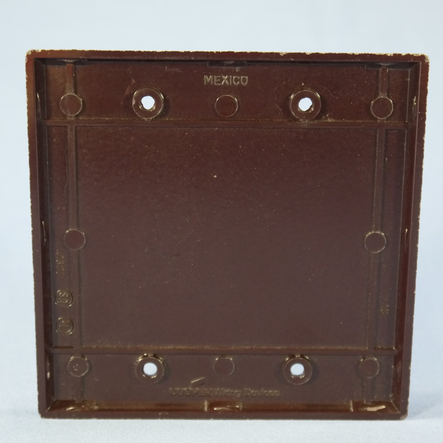 Eagle 2137B Brown 2-Gang Plastic Blank Standard Wallplate Cover Box Mount 2-pack