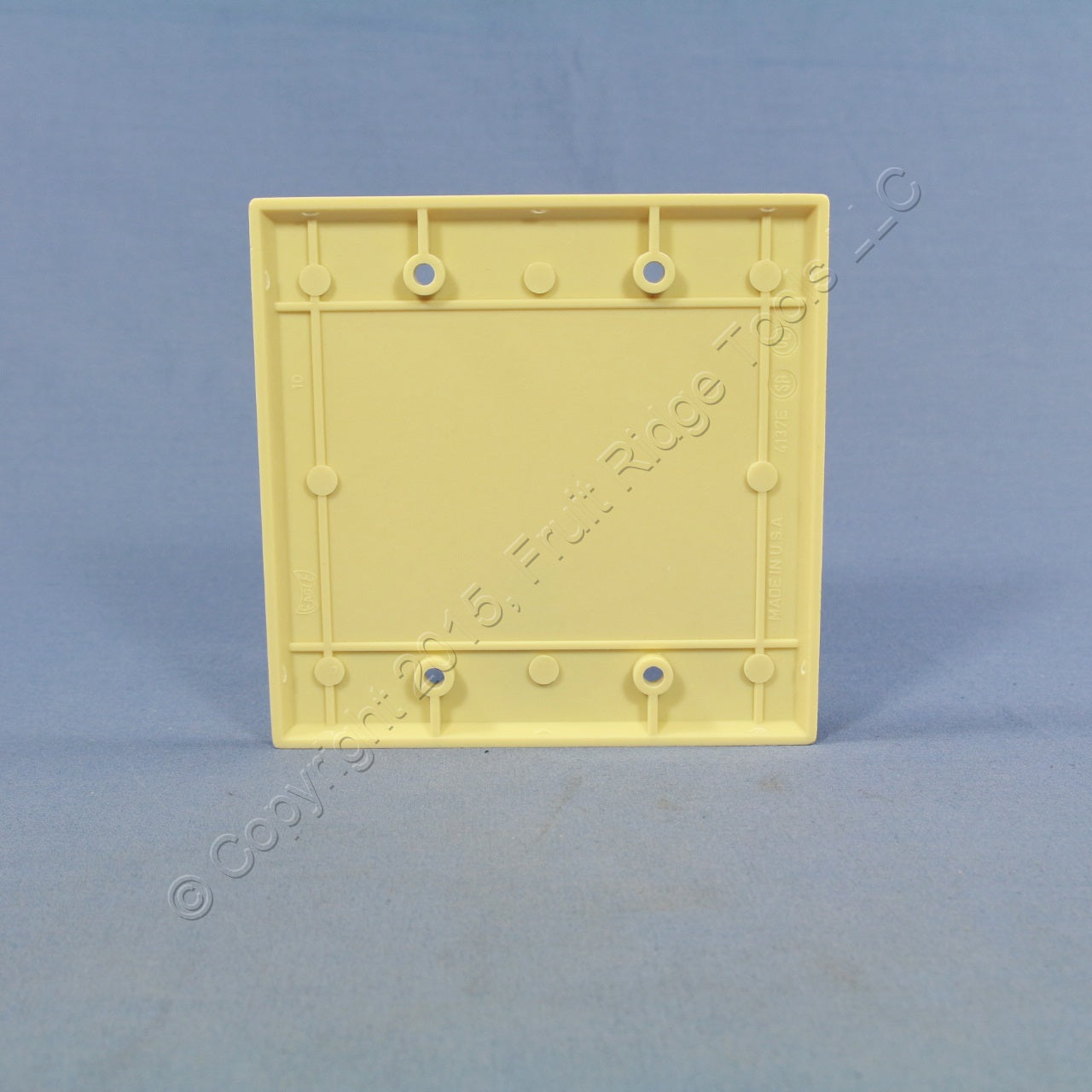 Eagle 2137V Ivory 2-Gang Blank Plastic Standard Wallplate Cover Box Mount 2-pack