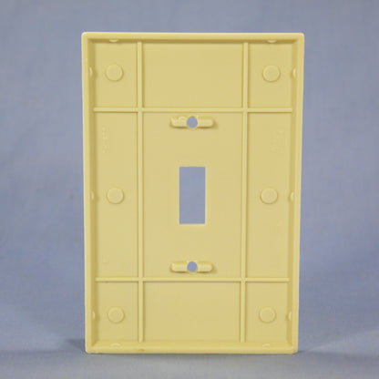 Eagle 2144V Ivory 1-Gang Toggle Switch Plastic Oversize Wallplate Cover Plate