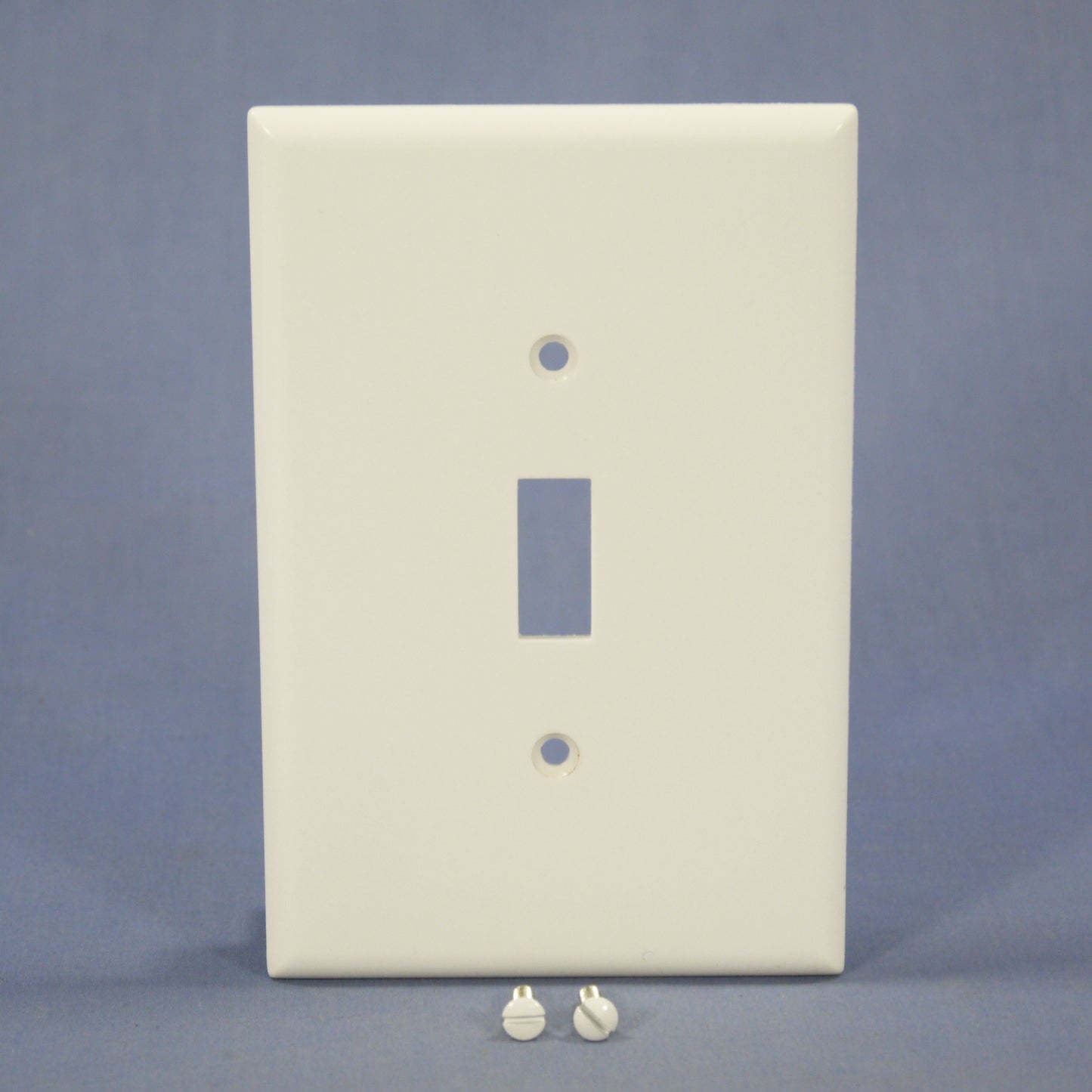 Eagle 2144W White 1-Gang Toggle Switch Plastic Oversize Wallplate Cover Plate