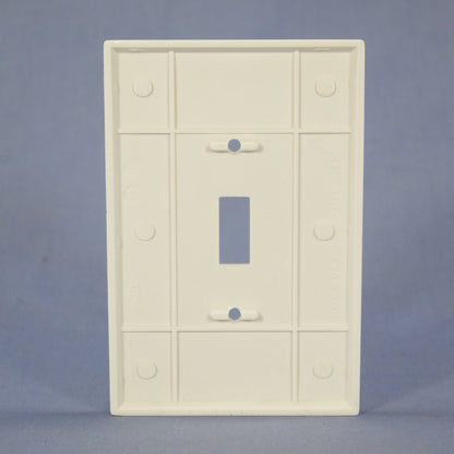 Eagle 2144W White 1-Gang Toggle Switch Plastic Oversize Wallplate Cover Plate