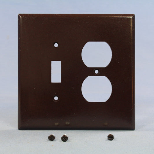 Eagle 2148B Brown 2-Gang Oversize Switch Receptacle Wallplate Outlet Jumbo Cover