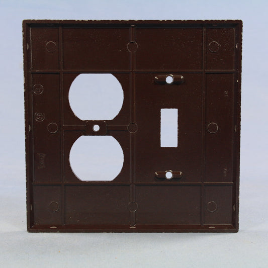 Eagle 2148B Brown 2-Gang Oversize Switch Receptacle Wallplate Outlet Jumbo Cover