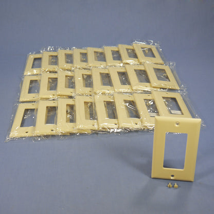 Eagle 2151V Ivory 1-Gang Decorator GFCI Plastic Standard Wallplate Covers 25pcs