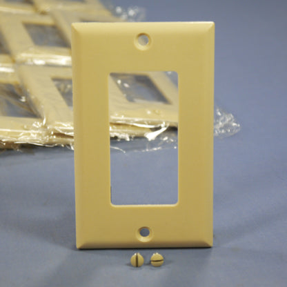 Eagle 2151V Ivory 1-Gang Decorator GFCI Plastic Standard Wallplate Covers 25pcs