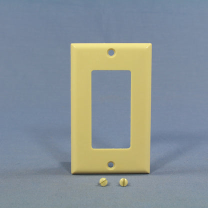 Eagle 2151V Ivory 1-Gang Decorator GFCI Plastic Standard Wallplate Cover Plate