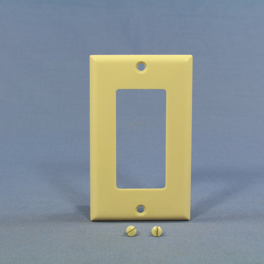 Eagle 2151V Ivory 1-Gang Decorator GFCI Plastic Standard Wallplate Cover Plate
