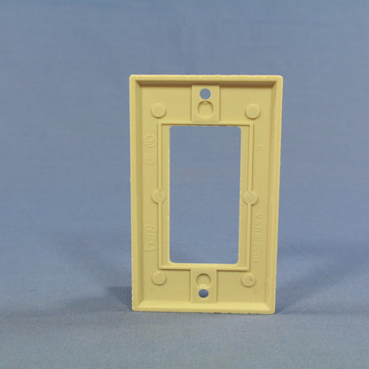 Eagle 2151V Ivory 1-Gang Decorator GFCI Plastic Standard Wallplate Cover Plate
