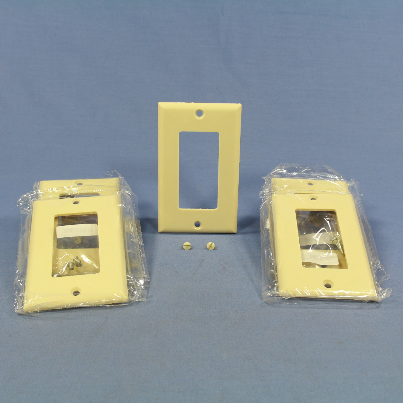 Eagle 2151V Ivory 1-Gang Decorator GFCI Plastic Standard Wallplate Covers 5-pack