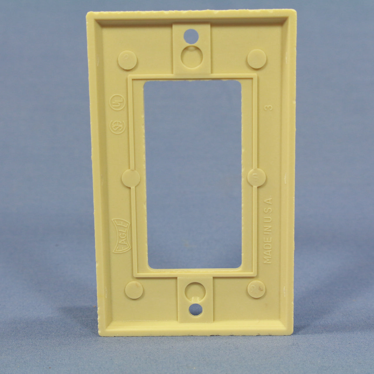 Eagle 2151V Ivory 1-Gang Decorator GFCI Plastic Standard Wallplate Covers 5-pack